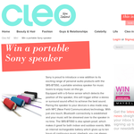 Win a portable Sony speaker