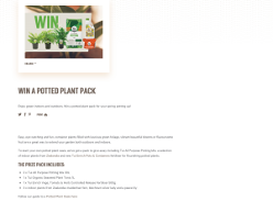 Win a Potted Plant Pack