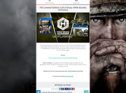Win a PS4 Limited Edition Call of Duty: WWII Bundle