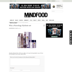 Win a Pureology Hydrate set