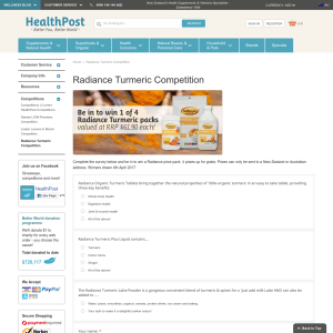 Win a Radiance prize pack - Health Post NZ