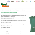 Win a Rainline 210L Rainwater Butt