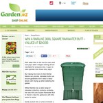 Win a Rainline 300L Square Rainwater Butt 