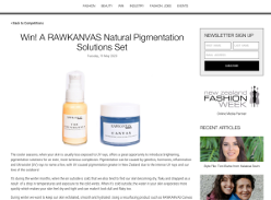 Win a Rawkanvas Natural Pigmentation Solutions Set