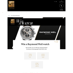 Win a Raymond Weil watch
