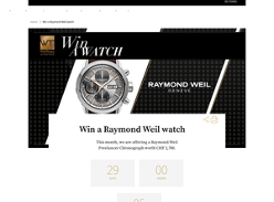 Win a Raymond Weil watch