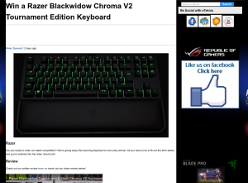 Win a Razer Blackwidow Chroma V2 Keyboard