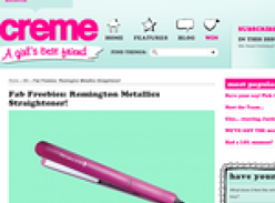 Win a Remington Metallics Straightener