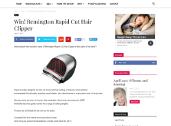 Win a Remington Rapid Cut Hair Clipper