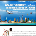 Win a return flight for one or two to anywhere