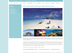 Win a Romantic Solomon Island Honeymoon