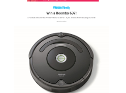 Win a Roomba 637