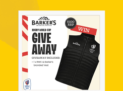 Win a Rugby World Cup and Barkers Branded Vest