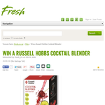 Win a Russell Hobbs Cocktail Blender