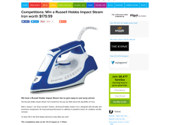 Win a Russell Hobbs Impact Steam Iron worth $179.99