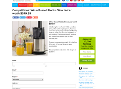Win a Russell Hobbs Slow Juicer