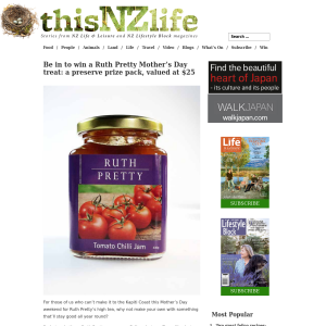 Win a Ruth Pretty Mother’s Day treat: a preserve prize pack