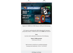Win a Ryzen 5 1500X & $100 Steam Giftcard