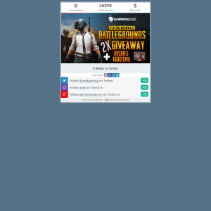 Win a Ryzen 5 1600 CPU or 1 of 2 Copies of PUBG - Gamersbook