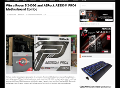 Win a Ryzen 5 2400G and ASRock AB350M PRO4 Motherboard Combo