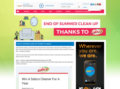 Win A Sabco Cleaner For A Year