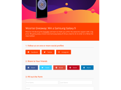 Win a Samsung Galaxy 9
