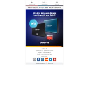 Win a Samsung SSD Storage Pack
