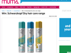 Win a Schwarzkopf Dry hair care range