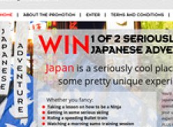 Win a Seriously Japanese Adventure