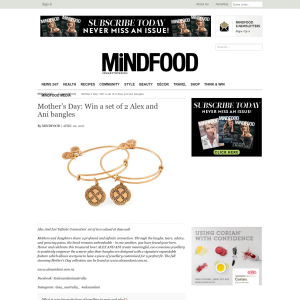 Win a set of 2 Alex and Ani bangles