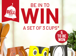 Win a Set of 3 Bell Tea Cups