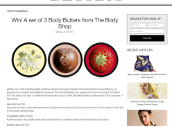 Win! A set of 3 Body Butters from The Body Shop