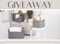 Win a Set of Chic Fabric Boxes with Bamboo Frames