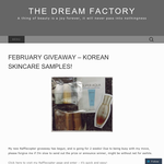 Win A set of Korean Skincare Samples - The Dream Factory