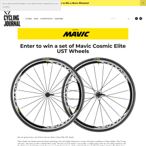 Win a set of Mavic Cosmic Elite UST Wheels