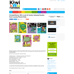 Win a set of newly released books from Lonely Planet Kids