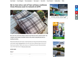 Win a set of two artisan cushions 