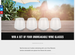 Win a Set of Unbreakable Wine Glasses