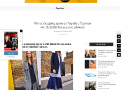 Win a shopping spree at Topshop Topman worth $1000 for you and a friend