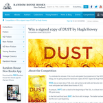 Win a signed copy of Dust by Hugh Howey