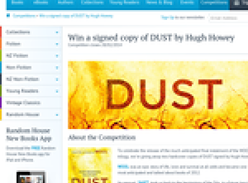 Win a signed copy of Dust by Hugh Howey