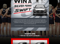 Win a Silver Ferns Suzuki Swift
