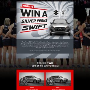 Win a SIlver Ferns Swift