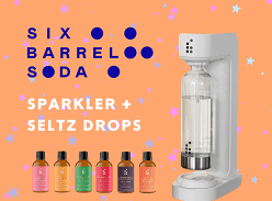 Win a Six Barrel Soda Co. Sparkler Machine and a complete set of Seltz Drops