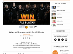 Win a skills session with the All Blacks