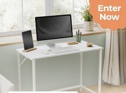 Win a Sleek Study Computer Desk in White