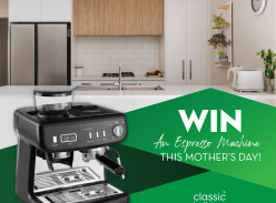 Win a Sleek Sunbeam Barista Max Plus Espresso Machine