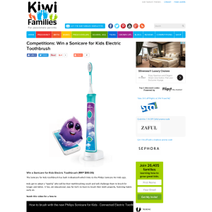 Win a Sonicare for Kids Electric Toothbrush