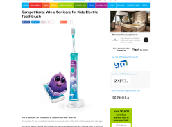 Win a Sonicare for Kids Electric Toothbrush