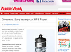 Win a Sony Waterproof MP3 Player